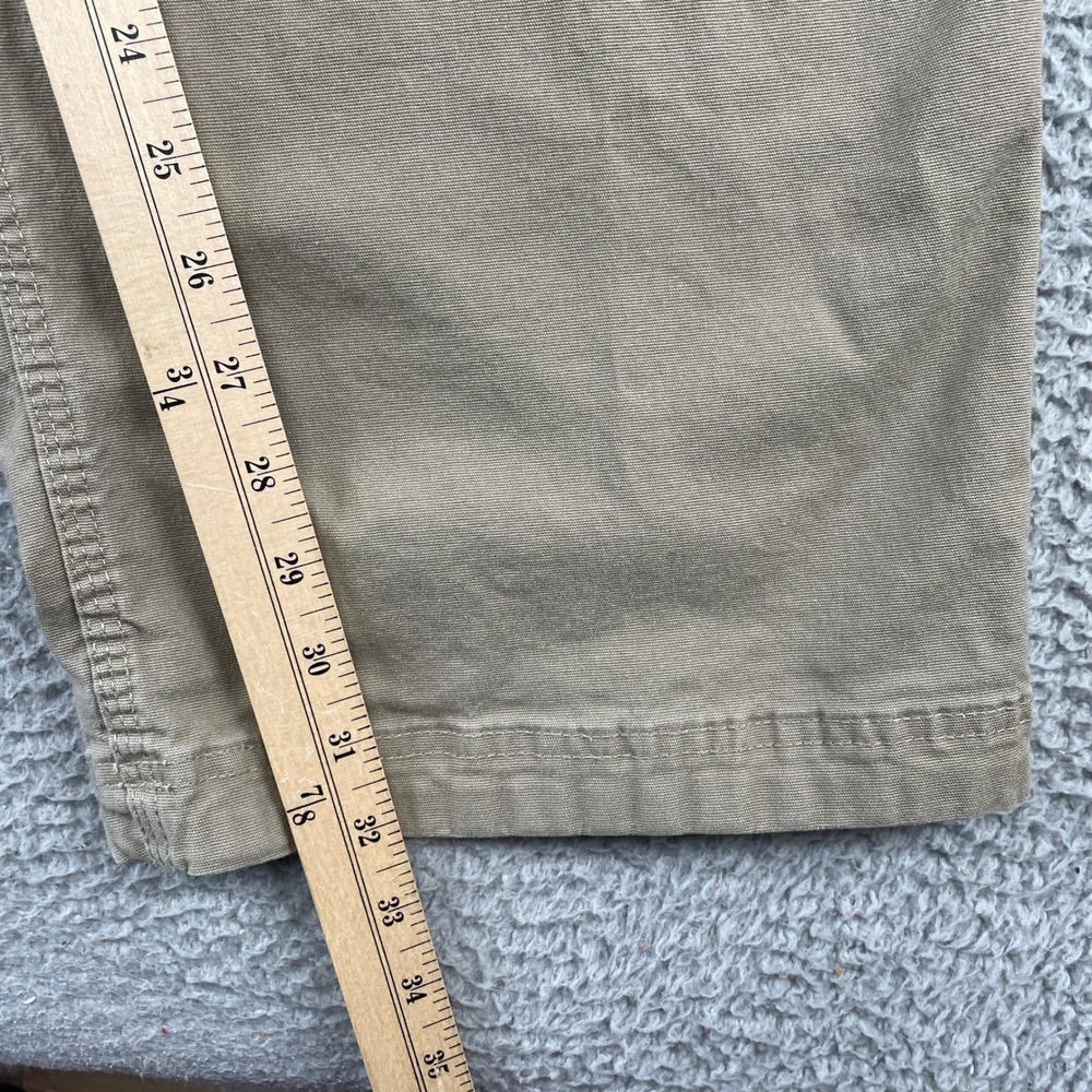 Duluth Trading Co Cargo Pants Mens 46x34 Tan Flex Fire Hose Work Utility Cotton - Picture 5 of 9
